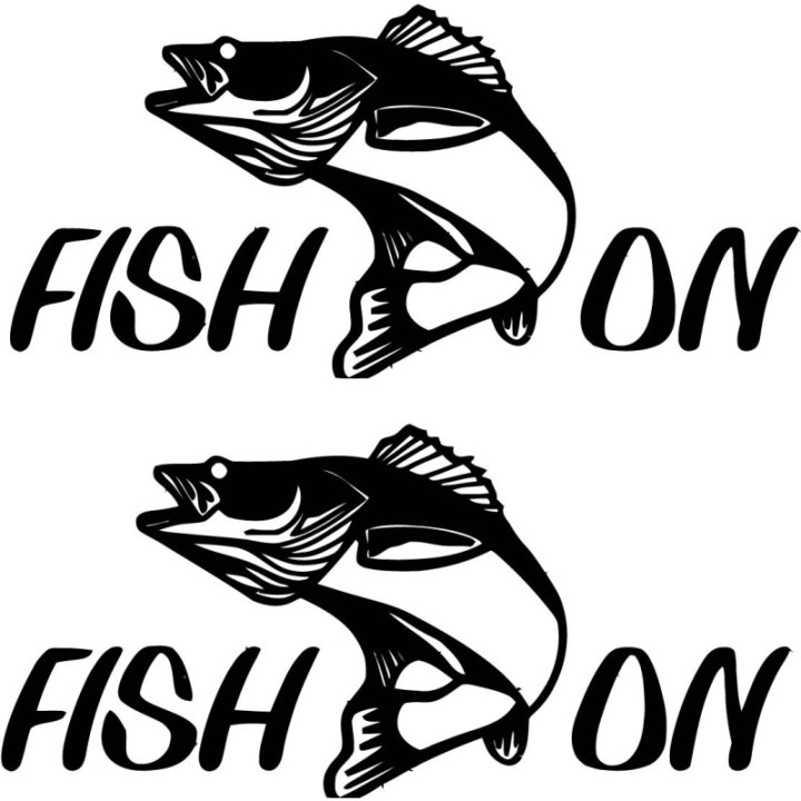 Fish On Fishing 29 Die Cut Decals Stickers - DecalsHouse