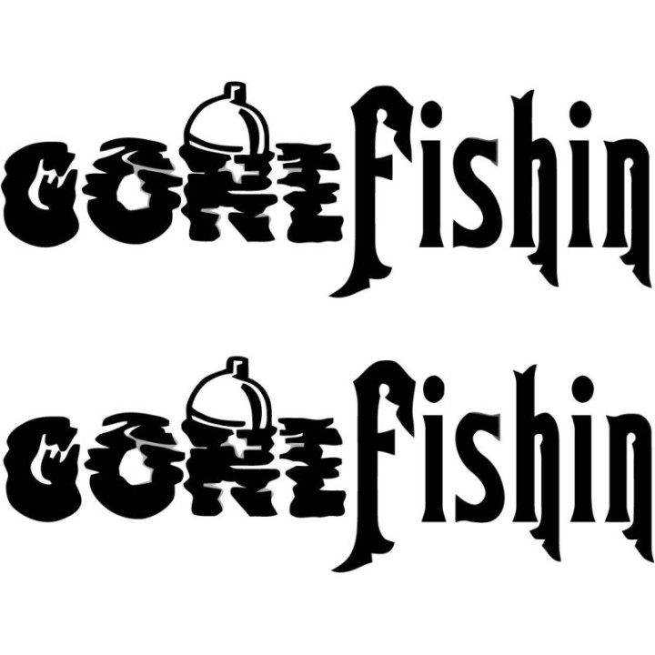 Gone Fishing 27 Die Cut Decals Stickers - DecalsHouse