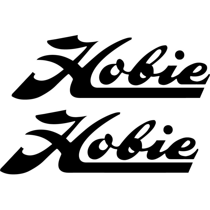 Hobie Script Fishing 23 Die Cut Decals Stickers - DecalsHouse