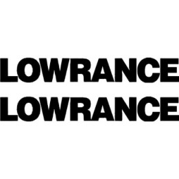 Lowrance Fishing Stickers – Sonar Fish Finder Decals (2-Pack)