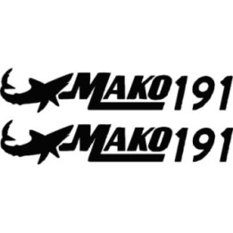 Mako 191 Fishing 23 Die Cut Decals Stickers - DecalsHouse