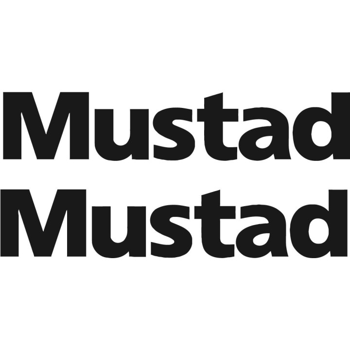 Mustad Fishing Die Cut Decals Stickers - DecalsHouse
