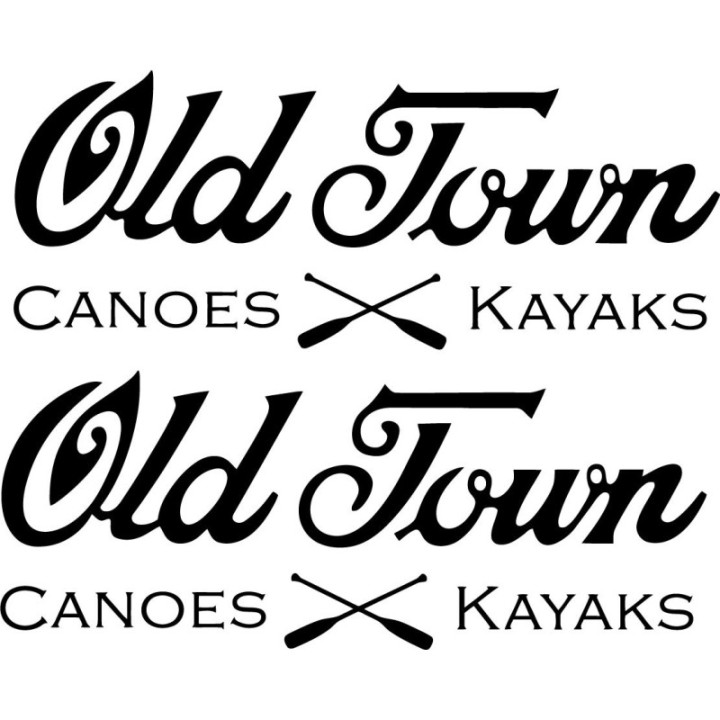 Old Town Kayak Canoe Fishing Stickers – Paddle Sport Vinyl Decals (2-Pack)