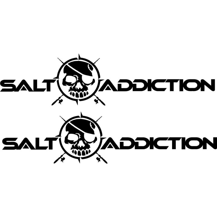 Salt Addiction Die Cut Decals Stickers - DecalsHouse