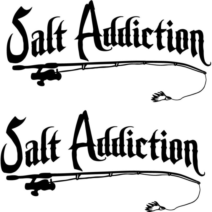 Salt Addiction Die Cut Style 4 Decals Stickers - DecalsHouse