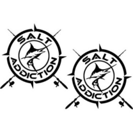 Salt Addiction Die Cut Style 8 Decals Stickers - DecalsHouse