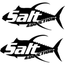 Salt Addiction Fishing Yellowfin 23 Die Cut Decals Stickers - DecalsHouse