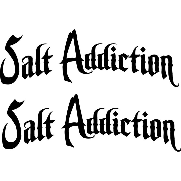 Salt Addiction Logo Fishing 23 Die Cut Decals Stickers - DecalsHouse