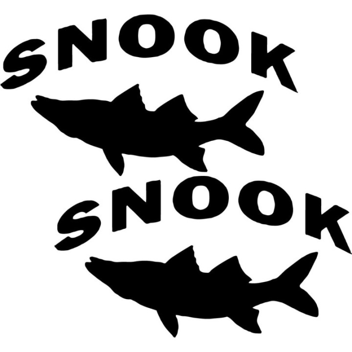 Snook Sport Fishing 23 Die Cut Decals Stickers - DecalsHouse