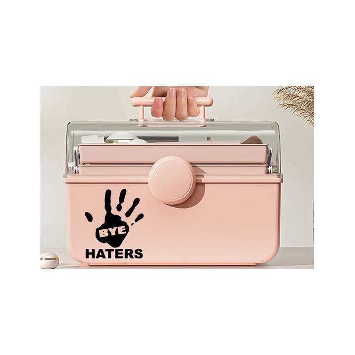 Bye Haters Stickers – Funny Attitude Slogan Decals (2-Pack)