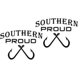 Southern Proud Fishing 23 Die Cut Decals Stickers - DecalsHouse