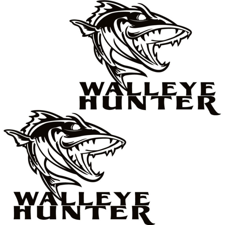 Walleye Fishing 29 Die Cut Decals Stickers - DecalsHouse