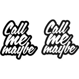 Call Me Maybe Stickers – Song Lyric Decals (2-Pack)