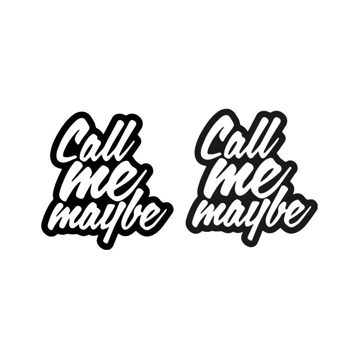 Call Me Maybe Stickers – Song Lyric Decals (2-Pack)