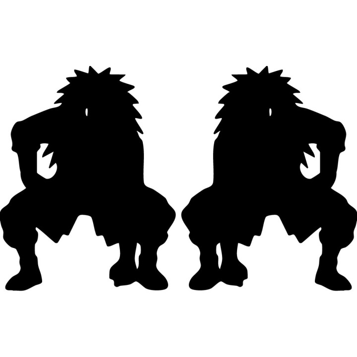 Choji Akimichi Stickers – Naruto Anime Decals (2-Pack)