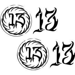 13 Sludge Metal Band Stickers – Logo Decals (2-Pack)