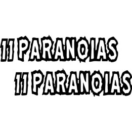 11 Paranoias Stickers – Doom Metal Sludge Decals (2-Pack)