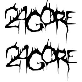 24Gore Stickers – Grindcore Death Metal Decals (2-Pack)