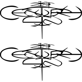 21st Century Sin Stickers – Hard Rock Band Decals (2-Pack)