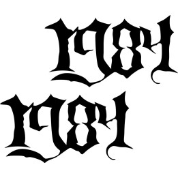 1984 Band Stickers – Punk Rock Decals (2-Pack)