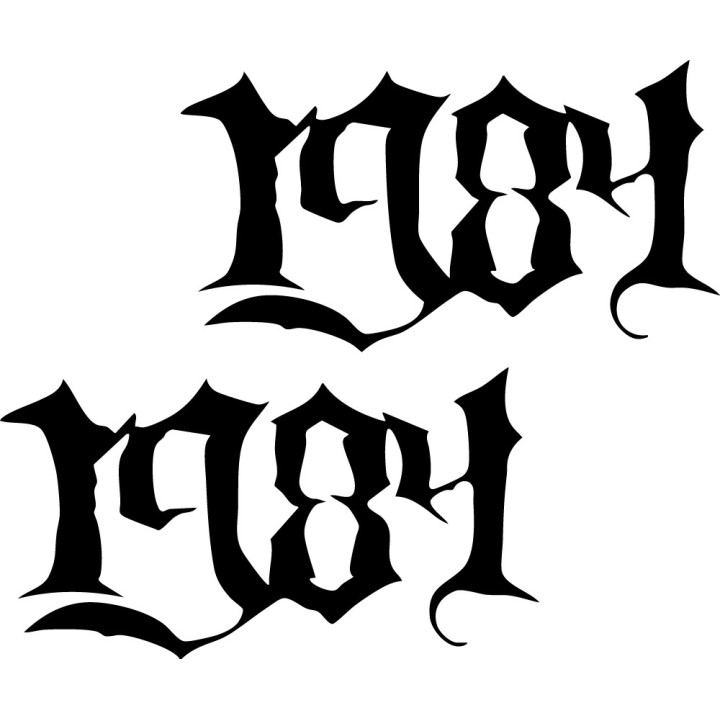 1984 Band Stickers – Punk Rock Decals (2-Pack)