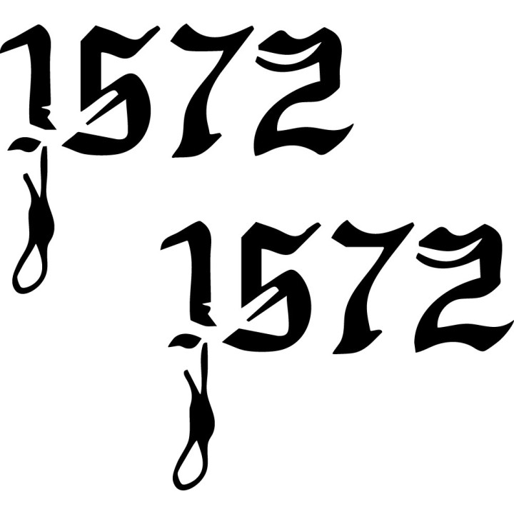 1572 Band Stickers – Heavy Metal Decals (2-Pack)