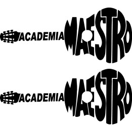 Academia Maestro Guitar Stickers – Music Decals (2-Pack)