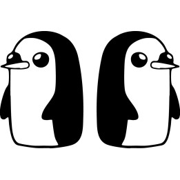 Adventure Time Gunter Stickers – Ice King Penguin (2-Pack)