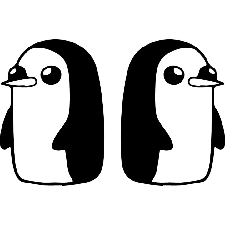 Adventure Time Gunter Stickers – Ice King Penguin (2-Pack)