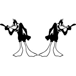 Daffy Duck Stickers – Looney Tunes Decals (2-Pack)