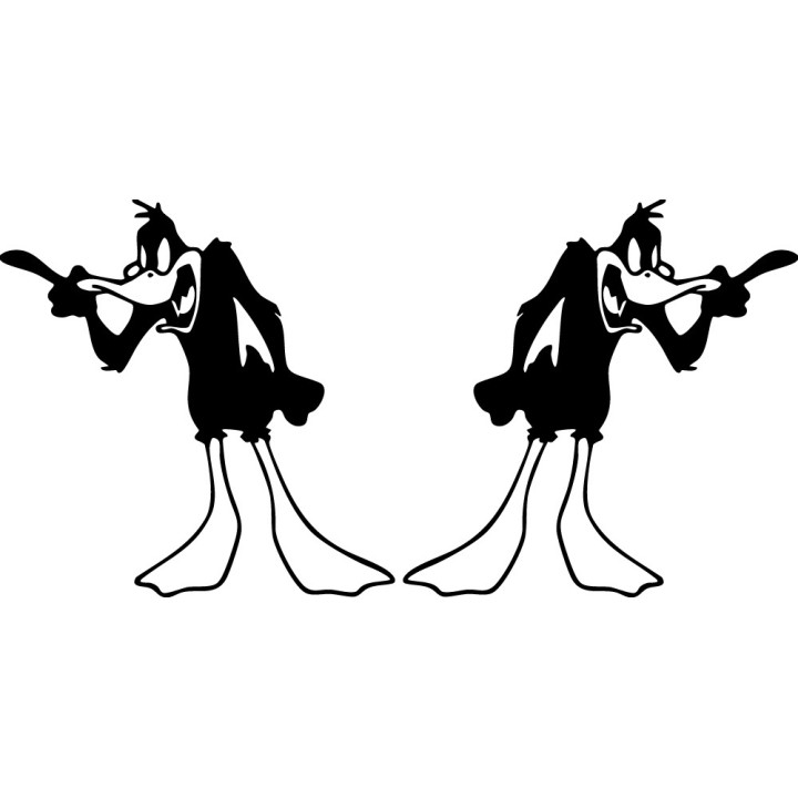 Daffy Duck Stickers – Looney Tunes Decals (2-Pack)
