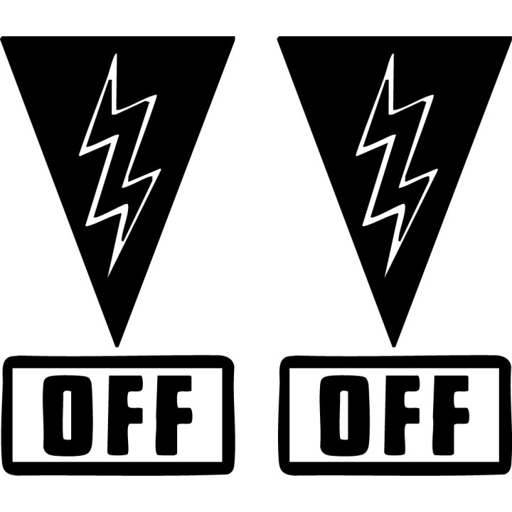 Buy Cut Off Switch Decal Sticker Online