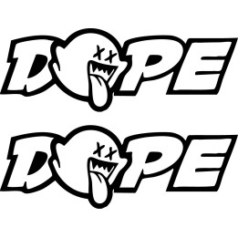 Dope Boo Ghost JDM Stickers – Mario Drift Decals (2-Pack)