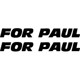 Buy For Paul Walker 1 2 Decal Sticker Online
