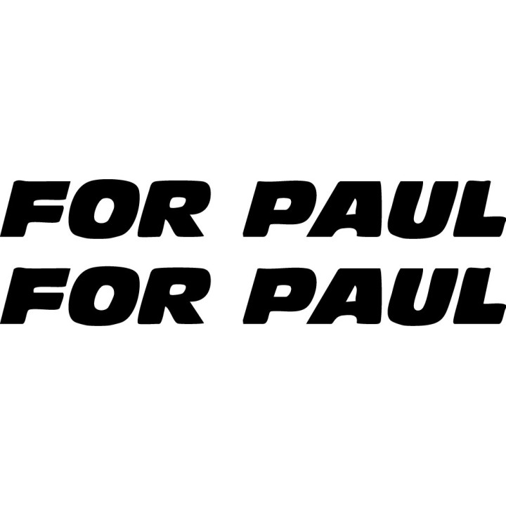 Buy For Paul Walker 1 2 Decal Sticker Online