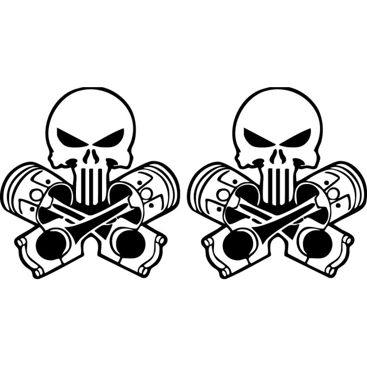 Buy Punisher Pistons 47 Decal Online