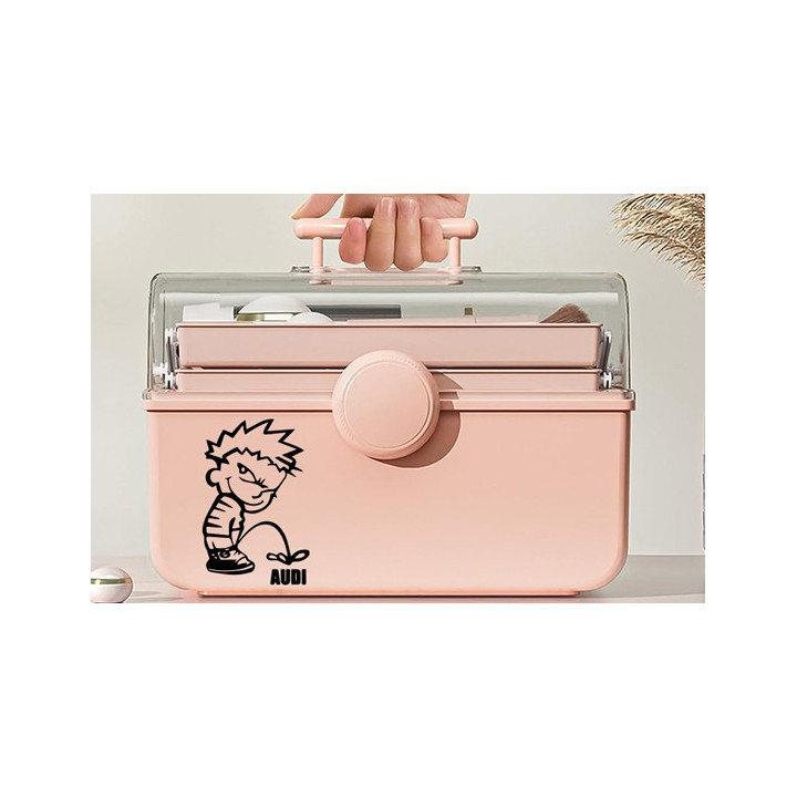 Buy Calvin Pisses Audi Humorous Decal Sticker Online