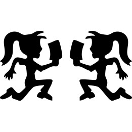ICP Juggalette Hatchet Girl Stickers – Juggalo Decals (2-Pack)