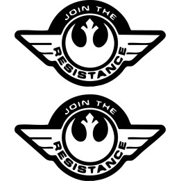 Star Wars Join the Resistance Stickers – Rebel Decals (2-Pack)