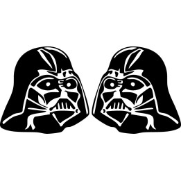 Darth Vader Star Wars Stickers – Sith Decals (2-Pack)