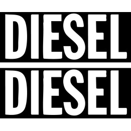 Diesel Stickers – Fashion Brand Logo Decals (2-Pack)