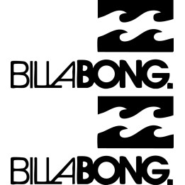 Billabong Stickers – Wave Logo Surf Decals (2-Pack)