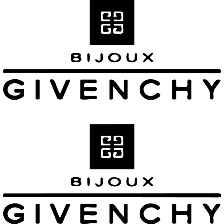 Givenchy Bijoux Stickers – Luxury Logo Decals (2-Pack)
