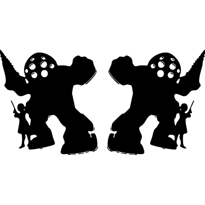 BioShock Big Daddy & Little Sister Stickers (2-Pack)