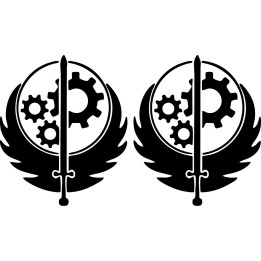 Fallout Brotherhood of Steel Stickers – Decals (2-Pack)