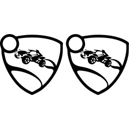 Rocket League Stickers – Octane Shield Logo (2-Pack)