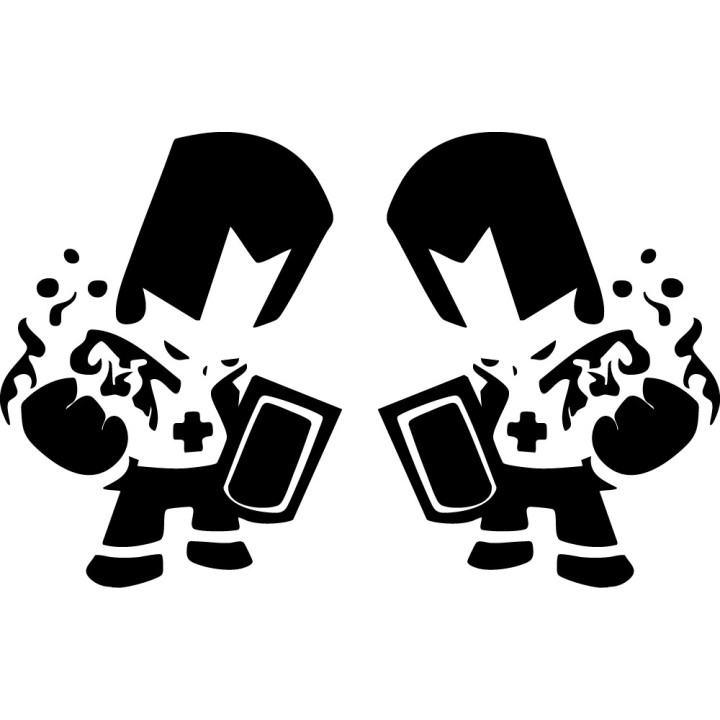 Castle Crashers Knight Stickers – Game Decals (2-Pack)