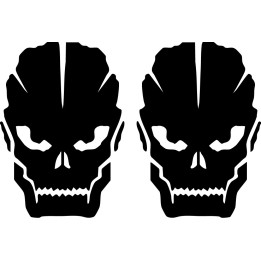 Call of Duty Black Ops 3 Skull Stickers – COD Decals (2-Pack)