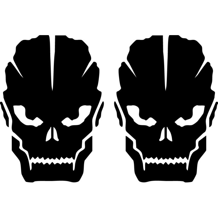 Call of Duty Black Ops 3 Skull Stickers – COD Decals (2-Pack)
