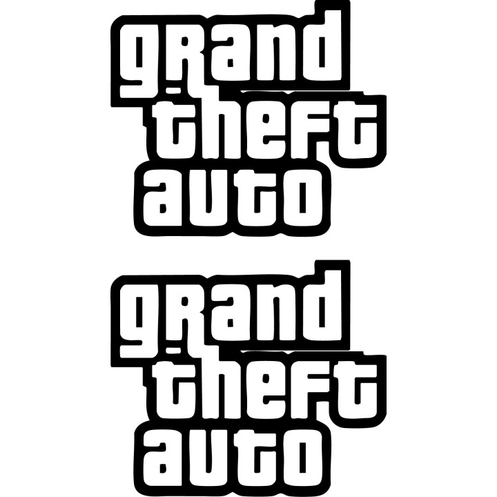 Grand Theft Auto GTA Stickers – GTA V Decals (2-Pack)